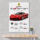 Laferrari Hypercar Performance Wall Art
