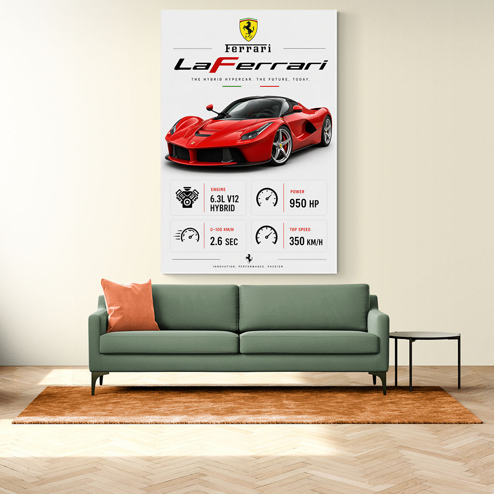 Laferrari Hypercar Performance Wall Art