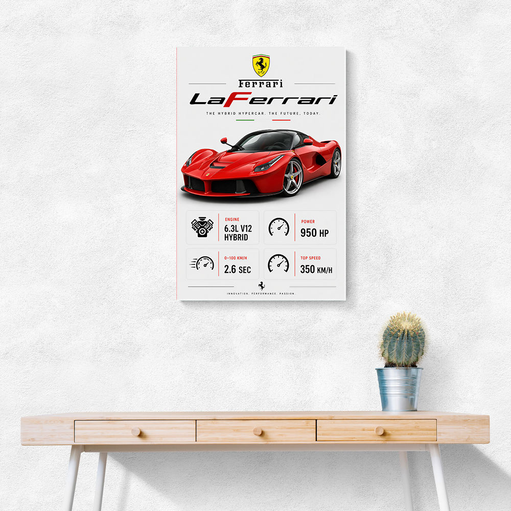 Laferrari Hypercar Performance Wall Art