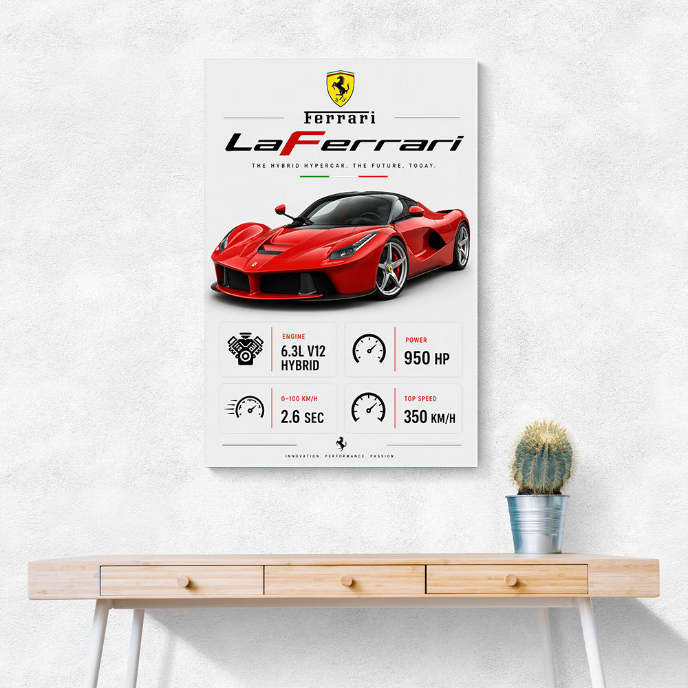 Laferrari Hypercar Performance Wall Art