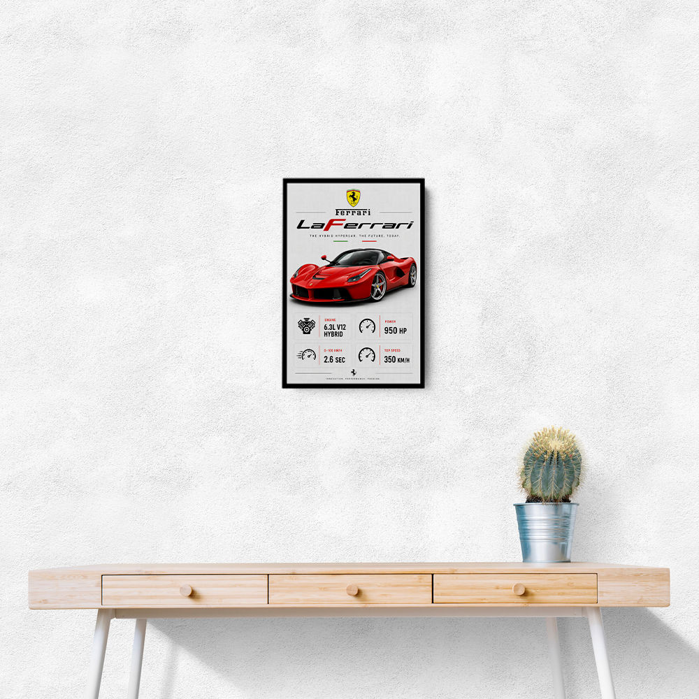 Laferrari Hypercar Performance Wall Art