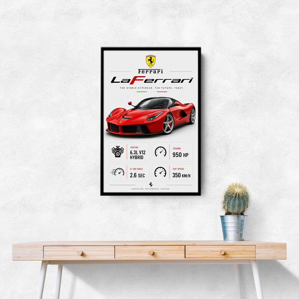 Laferrari Hypercar Performance Wall Art