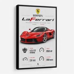 Laferrari Hypercar Performance Wall Art