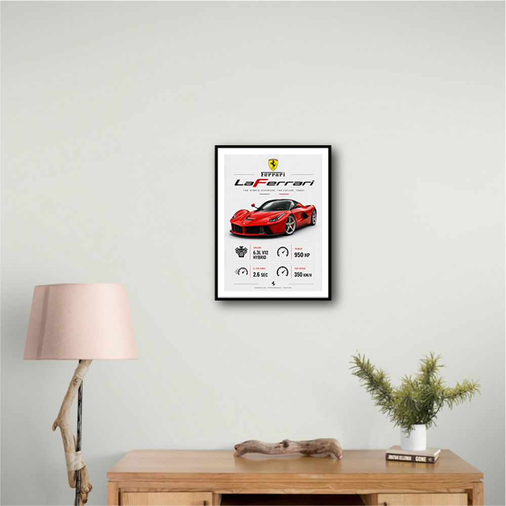Laferrari Hypercar Performance Wall Art