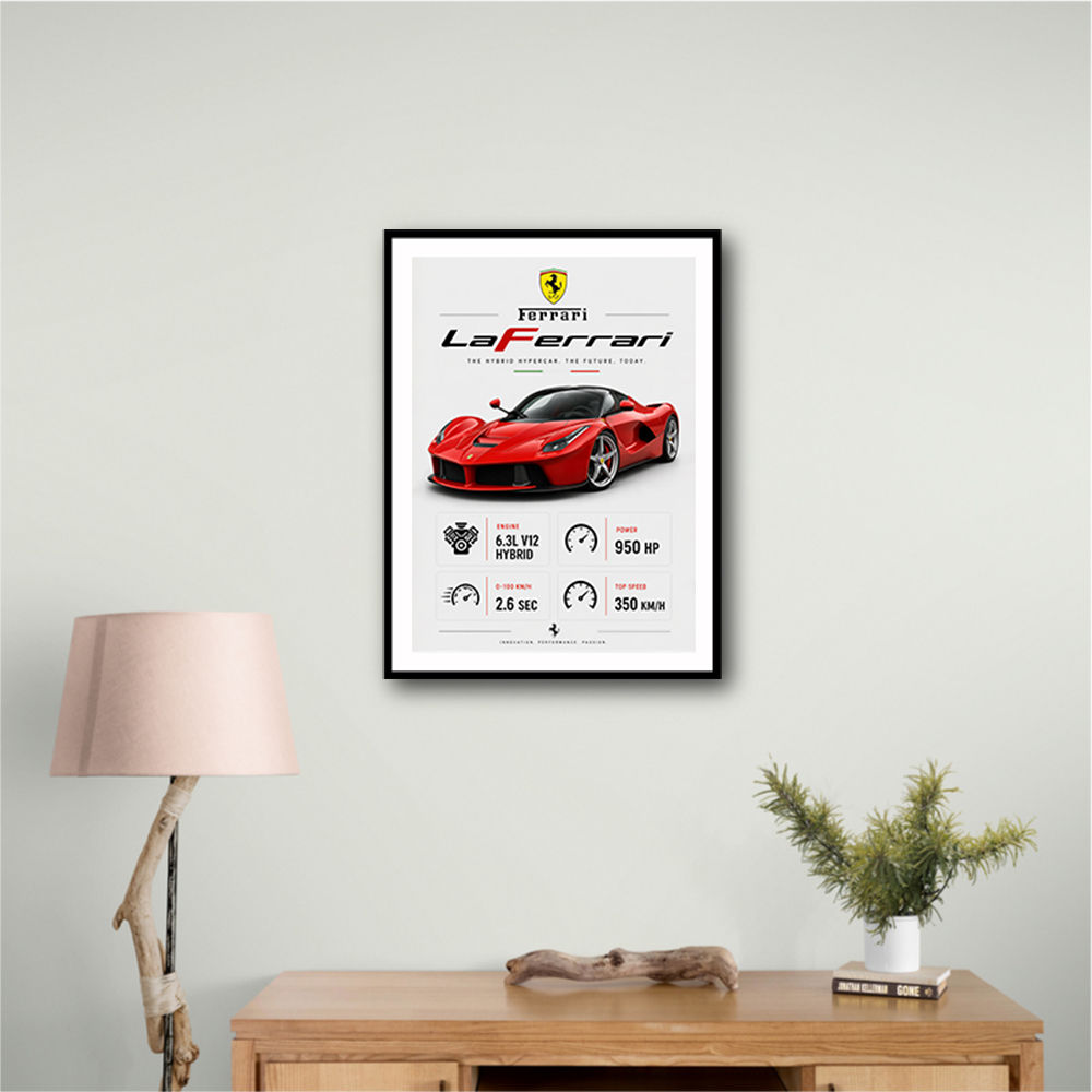 Laferrari Hypercar Performance Wall Art