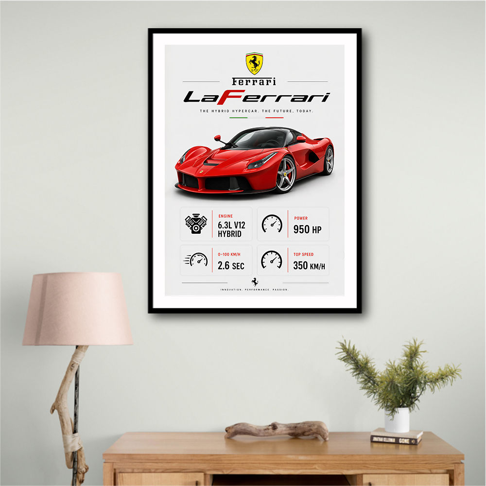 Laferrari Hypercar Performance Wall Art