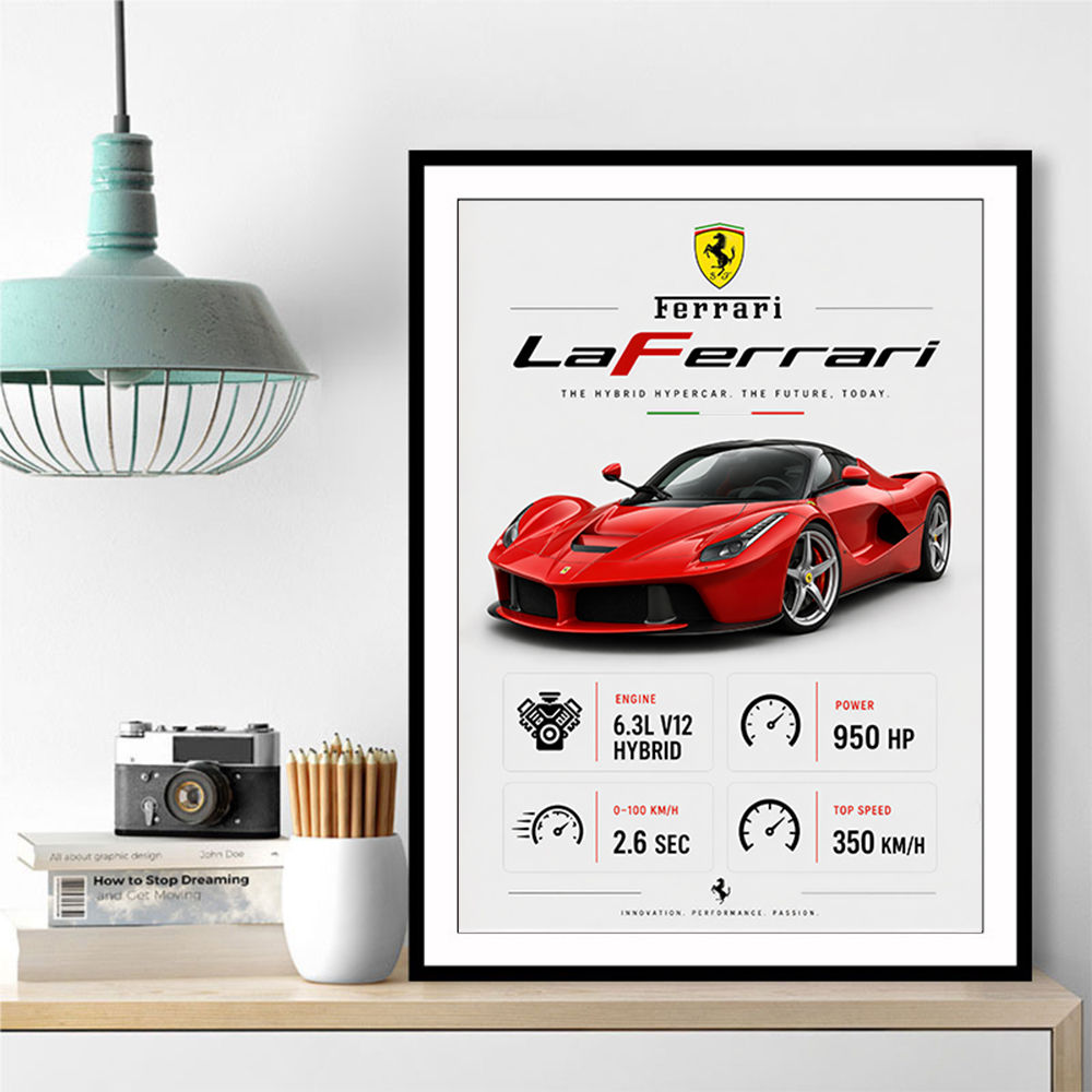 Laferrari Hypercar Performance Wall Art