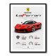 Laferrari Hypercar Performance Wall Art