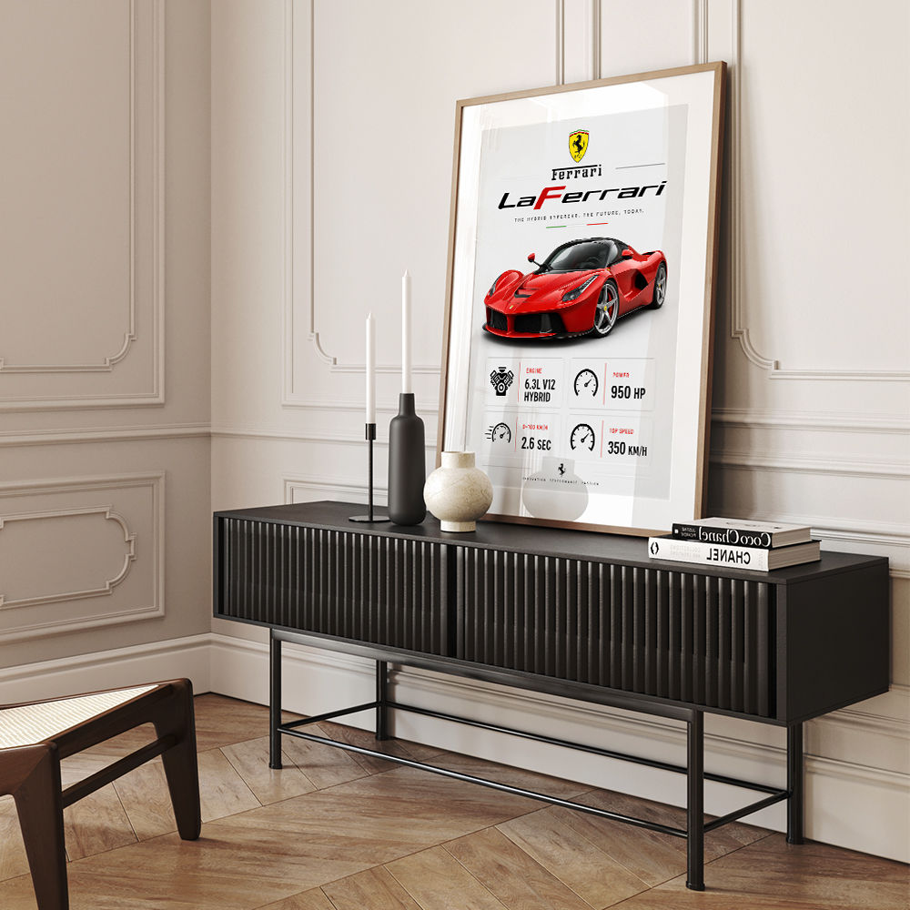 Laferrari Hypercar Performance Wall Art