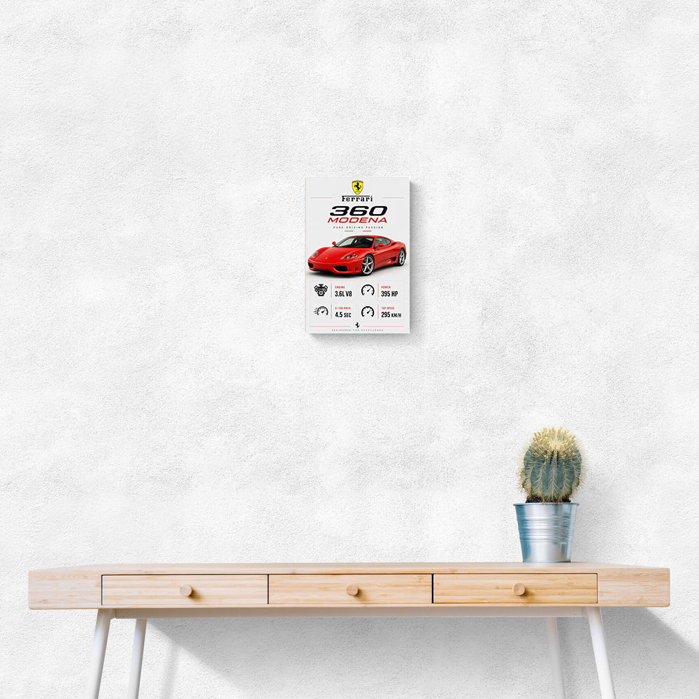 Ferrari 360 Modena Sports Car Wall Art