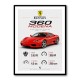 Ferrari 360 Modena Sports Car Wall Art