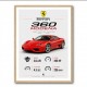 Ferrari 360 Modena Sports Car Wall Art