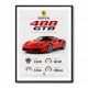 Ferrari 488 GTB Stats Wall Art