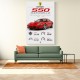 Ferrari 550 Maranello Red Wall Art