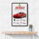 Ferrari 550 Maranello Red Wall Art