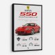 Ferrari 550 Maranello Red Wall Art