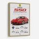 Ferrari 550 Maranello Red Wall Art