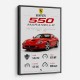 Ferrari 550 Maranello Red Wall Art