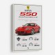 Ferrari 550 Maranello Red Wall Art
