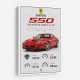 Ferrari 550 Maranello Red Wall Art