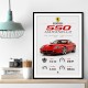 Ferrari 550 Maranello Red Wall Art