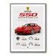 Ferrari 550 Maranello Red Wall Art