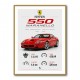 Ferrari 550 Maranello Red Wall Art