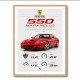 Ferrari 550 Maranello Red Wall Art