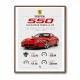 Ferrari 550 Maranello Red Wall Art