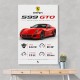 Ferrari 599 GTO Stats Wall Art