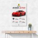 Ferrari 599 GTO Stats Wall Art