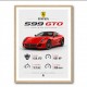 Ferrari 599 GTO Stats Wall Art