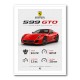 Ferrari 599 GTO Stats Wall Art