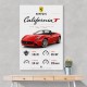 Ferrari California Sport Car Wall Art