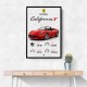 Ferrari California Sport Car Wall Art