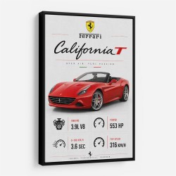 Ferrari California Sport Car Wall Art