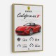 Ferrari California Sport Car Wall Art