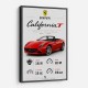 Ferrari California Sport Car Wall Art