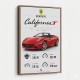 Ferrari California Sport Car Wall Art