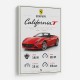 Ferrari California Sport Car Wall Art