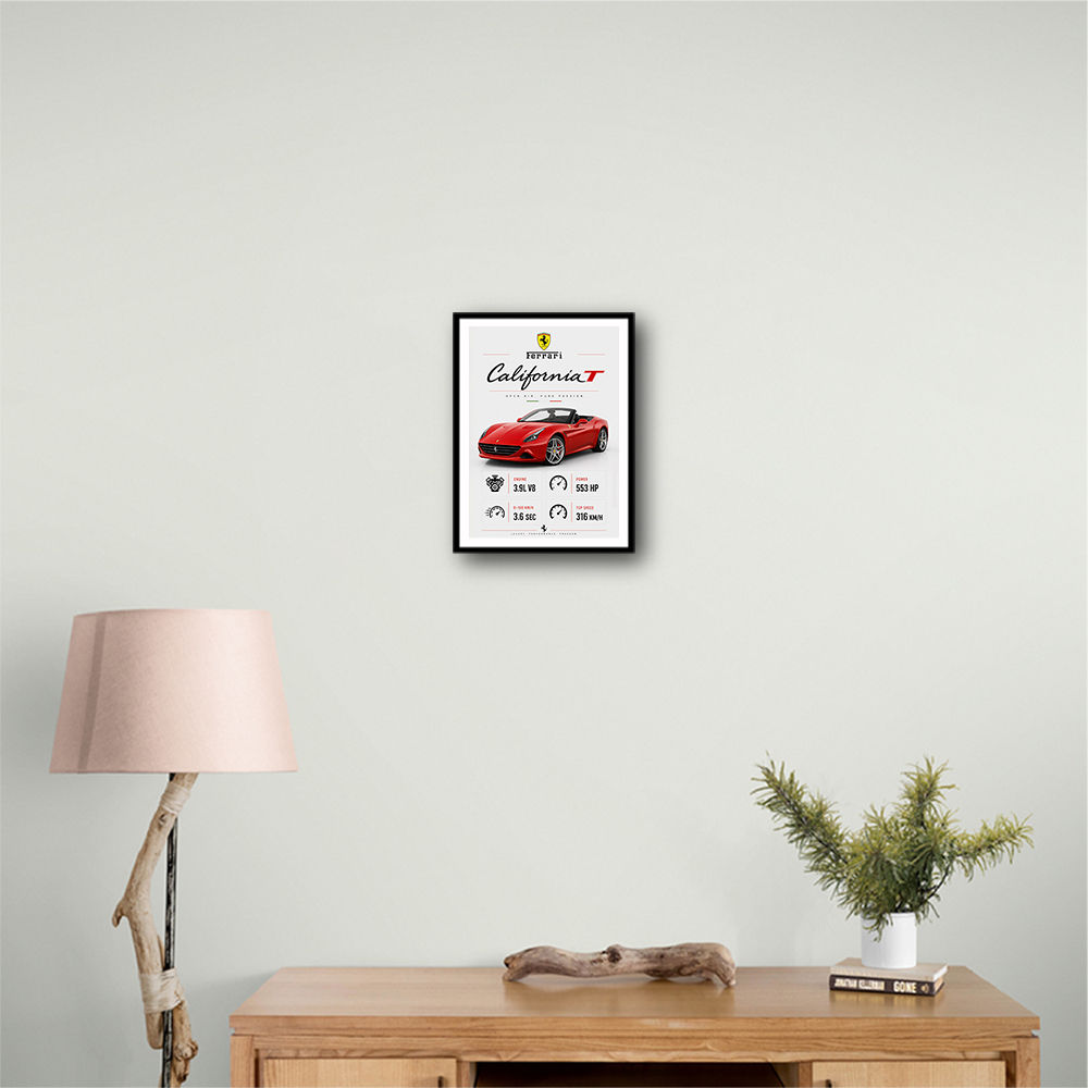 Ferrari California Sport Car Wall Art