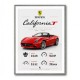 Ferrari California Sport Car Wall Art