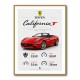 Ferrari California Sport Car Wall Art