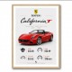 Ferrari California Sport Car Wall Art