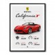 Ferrari California Sport Car Wall Art