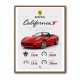 Ferrari California Sport Car Wall Art