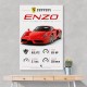 Ferrari Enzo Specs Wall Art