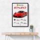 Ferrari Enzo Specs Wall Art