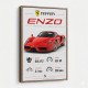 Ferrari Enzo Specs Wall Art