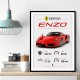 Ferrari Enzo Specs Wall Art